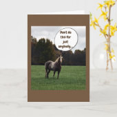 *KERSTMIS* WENSEN VAN EEN SPECIAAL PAARD KAART (Gele Bloem)