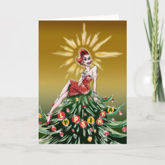 Kerstmis Wenskaart #3 (blanco binnenin) Feestdagen Kaart