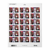 Kerstmis - Westie - Bella Etiket (Full Sheet)