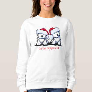 Kerstmis Westie Duo T-shirt