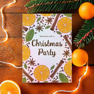 Kerstmis wijn met kruidige specerijen kaart