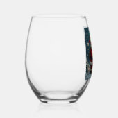 Kerstmis wijnglazen wijnglas zonder voet (Rechts)