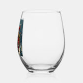 Kerstmis wijnglazen wijnglas zonder voet (Links)