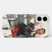 Kerstmis, winkelende Cadeaus politieman Case-Mate iPhone Case (Achterkant (horizontaal))