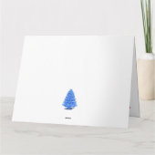 Kerstmis Winter Kat Kaart (Achterkant)