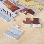 Kerstmis Winter Town Legpuzzel (Zijkant)