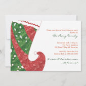 Kerstmis winterfeestdag kaart (Achterkant)