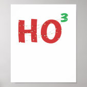 Kerstmis Wiskunde Nerd HOHOHO kerstlampjes Poster (Voorkant)