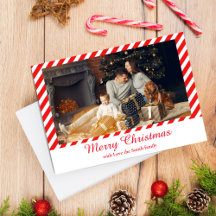 Kerstmis wit en rood gestreept 1 foto