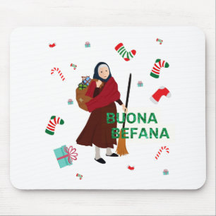 Kerstmis Witch buona Befana Muismat