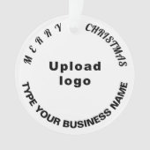 Kerstmis witte cirkel acrylversiering ornament (voorkant)