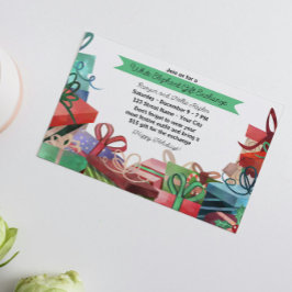 Kerstmis Witte Olifant Party uitnodiging