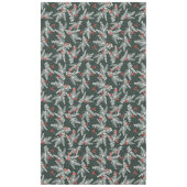 Kerstmis witte spar takken tafelkleed (Voorkant)