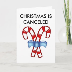 KERSTMIS WORDT GEANNULEERD FEESTDAGEN KAART
