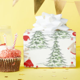 Kerstmis Wrap met Sneeuw Cadeaupapier