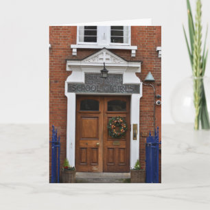 Kerstmis Wreath London Architecture Photography Kaart