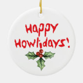 Kerstmis Xoloitzcuintli Keramisch Ornament (Achterkant)