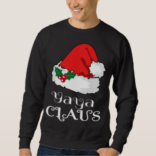 Kerstmis Yaya Claus Matching Pyjama Santa Hat X-m Trui
