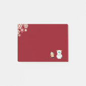 Kerstmis Yeti Post-it® Notes (Voorkant)