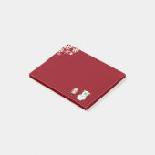 Kerstmis Yeti Post-it® Notes (Schuin)