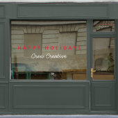 Kerstmis zakelijk | Fijne feestdagen bedrijf Raamsticker