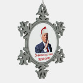 Kerstmis zal geweldig zijn. tin sneeuwvlok ornament (Links)