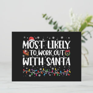 Kerstmis zal waarschijnlijk sporten met de Kerstma Kaart