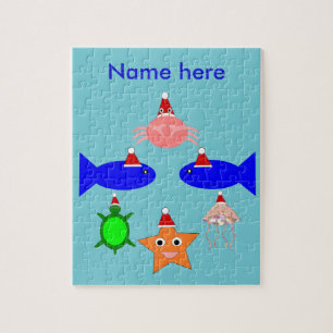 Kerstmis Zee Aangepast Legpuzzel