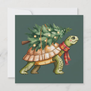 Kerstmis Zeeschildpad Liefhebber Geschenk Xmas Boo Feestdagenkaart