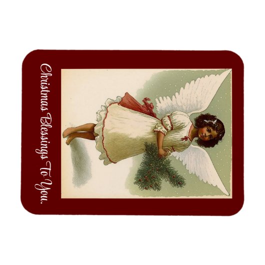 Kerstmis Zegeningen Engel Flexibele Magneet (Horizontaal)