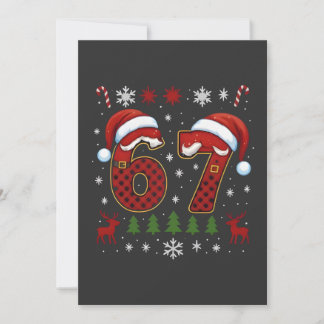 Kerstmis Zes Zeven 67 Sinterklaas Kerstmis Gen Alp Bedankkaart