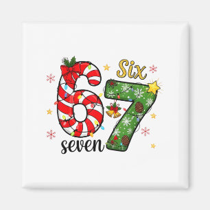 Kerstmis Zes Zeven Grappig Trend Six 6 7 Virale Me Magneet