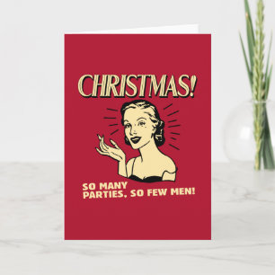 Kerstmis: Zo Vele Partijen, zo Weinig Man Feestdagen Kaart