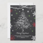 Kerstmis Zwangerschap Aankondiging kerstmis Baby (Voorkant)