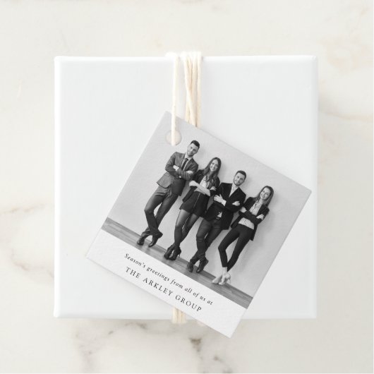 Kerstmis | Zwart-witbedrijf Bedankjes Labels (In situ)