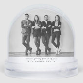 Kerstmis | Zwart-witbedrijf Sneeuwbol (Achterkant)