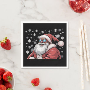 Kerstmis Zwarte Afrikaans Amerikaanse Kerstman Xma Servet