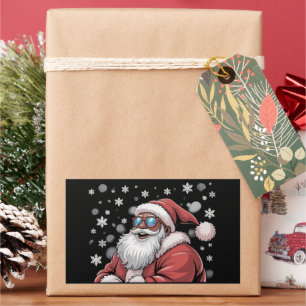 Kerstmis Zwarte Afrikaanse Amerikaanse Kerstman Xm Rechthoekige Sticker