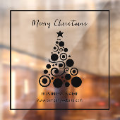 Kerstmis Zwarte Kerstboom Raamdecoratie Raamsticker (Vel 2)