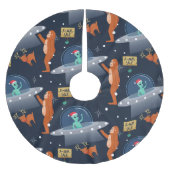 Kerstmisalien Yeti Sasquatch Bigfoot Kerstboom Rok (Voorkant)