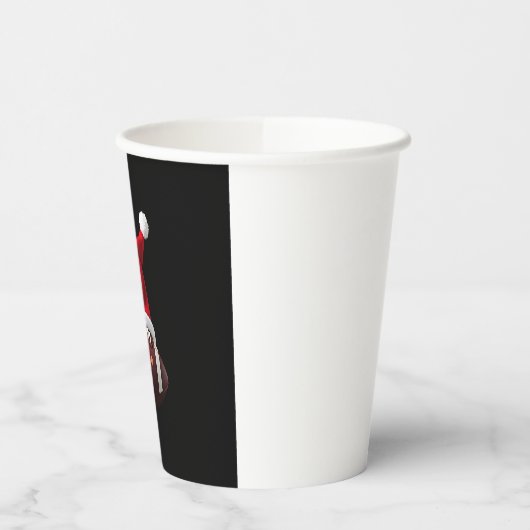 Kerstmisbal Amerikaanse Football Santa Hat (3) Papieren Bekers (Links)