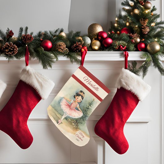 Kerstmisballerina prinses kerstkous grote kerstsok