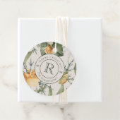 Kerstmiselegantie: Waterverf Monogram Custom Bedankjes Labels (In situ)