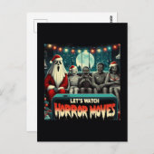 Kerstmisfilms Santa Ghost Briefkaart (Voorkant / Achterkant)