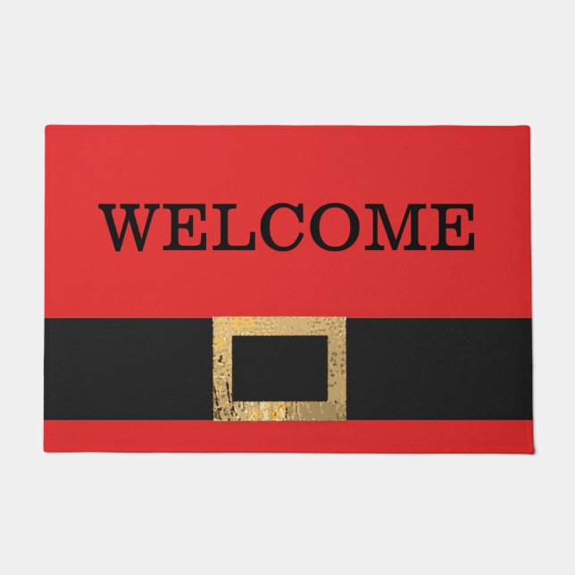 Kerstmisgordeldeurmat Deurmat (Voorkant)