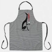 Kerstmishond Greyhound met Santa Hat Schort (Voorkant)