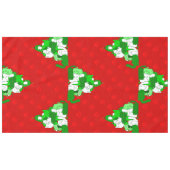 Kerstmiskattenboompje print tafelkleed (Voorkant (Horizontaal))