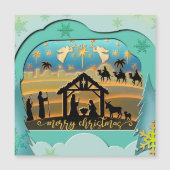 Kerstmiskerststal Baby Jesus in Manger Scene (Voorkant)