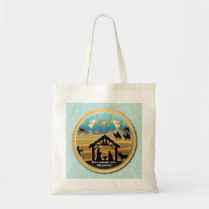 Kerstmiskerststal Baby Jesus in Manger Scene Tote Bag