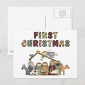 Kerstmiskerststal Briefkaarten (Voorkant / Achterkant)